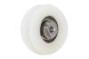 Türlaufrolle PA6 ø58/50/M8 x 18/10,3 mm 1 x Lager 6201 ZZ, Achse zentrisch M8 IG